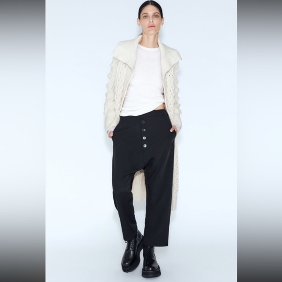 ZARA NWOT Textured Knit Coat - Picture 6 of 16